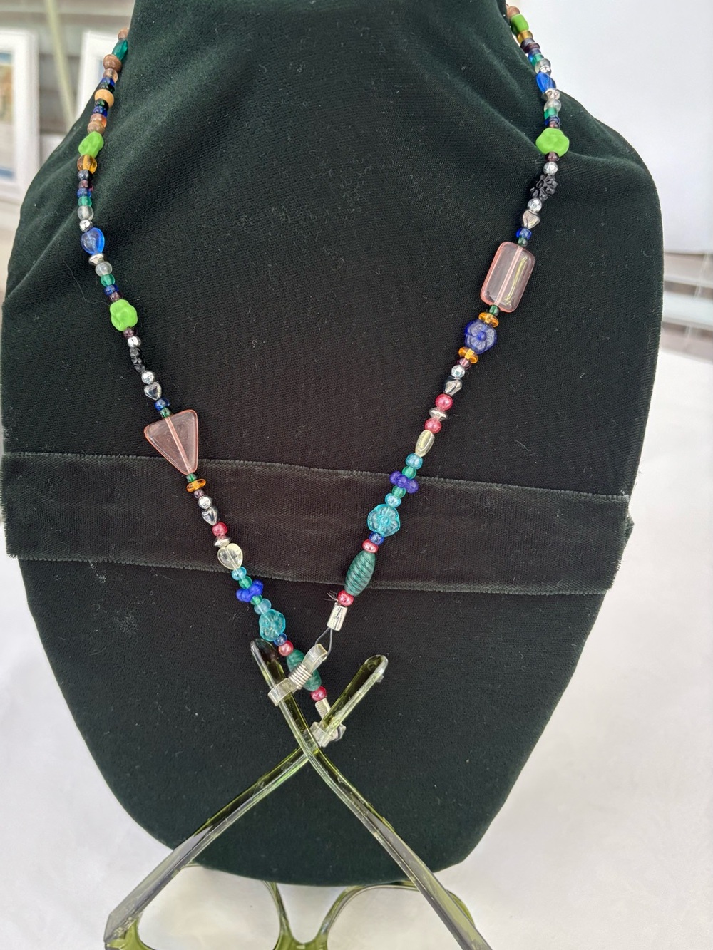 Boho glasses holder/ necklace